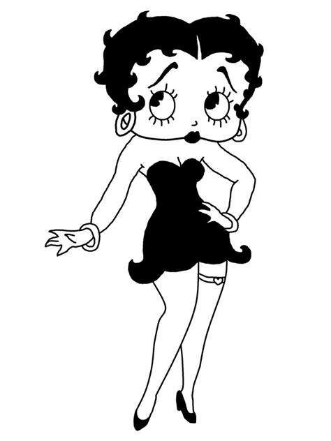 Betty Boop Black And White By Stephen718 On Deviantart