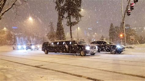 Seattle Snow Bellevue Blizzard Rare Winter Storm Cripples Washington Whiteout Conditions K