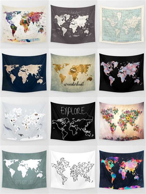 Society6 Map Tapestries Society6 Is Home To Hundreds Of Thousands Of