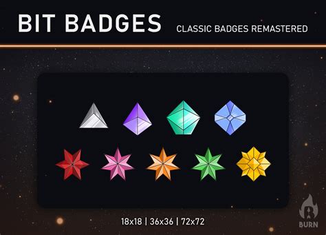 Twitch Bit Badgescheer Badges Classic Badges Remastered Etsy