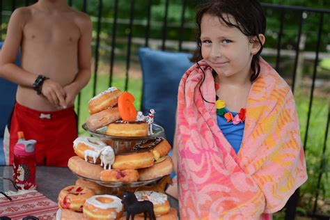 a sixth birthday theme rained out pool party living on grace