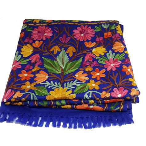 Cashmere And Pashmina Shawl Real Cashmere Shawl With Heavy Embroidery