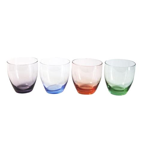 Colored Juice Glasses Set Of 4 Chairish