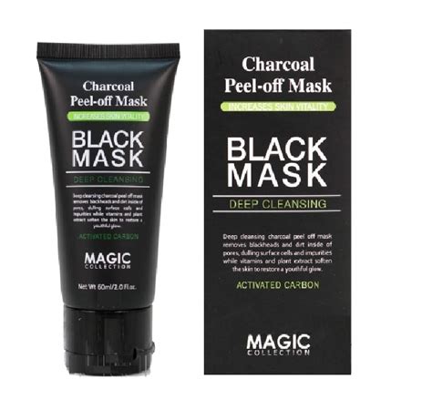 black mask charcoal peel off blackhead remover pilaten suction black mud mask face