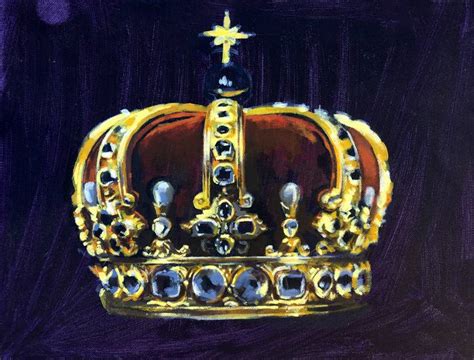 French Crown Painting By Matt Carless Saatchi Art