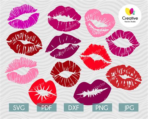 Kiss Svg File Lips Svg Kisses Svg Red Kiss Lips Kissing Etsy The Best