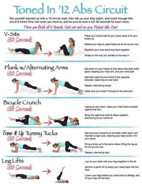 Toned Abs At Home Ab Circuit Workout Ab Circuit Fitness Motivation