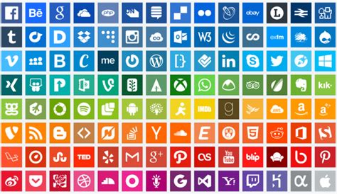18 Free Social Media Icon Sets And Icon Fonts For Web And App Design