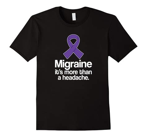 Migraine Awareness Ribbon T Shirt Headache Tee