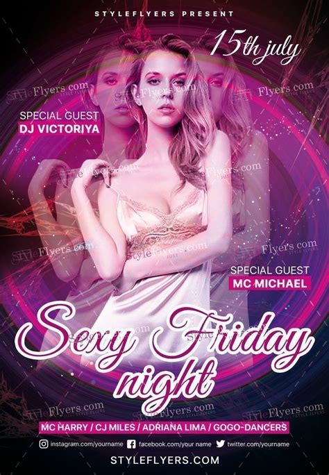 Sexy Friday Night Psd Flyer 19130 Flyer Friday Night Gogo Dancer