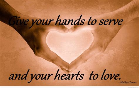 Give Your Hands To Serve Helping Hands Quote Sts Joseph And Paul