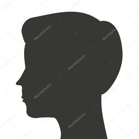 Man Head Silhouette Profile Icon Stock Vector Image By ©yupiramos