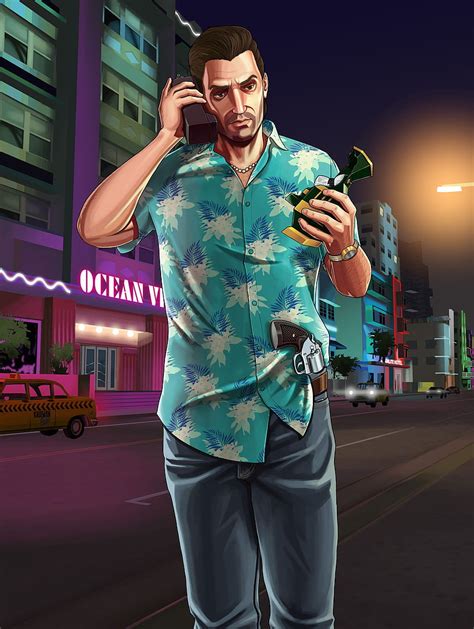 Artstation Grand Theft Auto Iii Era Protagonists Gta V Style Cool Tommy Vercetti Hd Phone