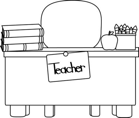 Free Black And White Classroom Clipart