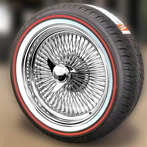 17x8 Standard Chrome 100 Spoke Wire Wheels Vogue Tires 23555r17