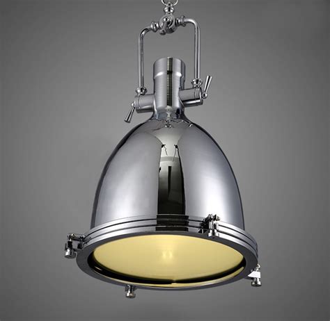 Sleek bands of metal with clear glass panes make up this simple modern classic ceiling light with a hint of vintage industrial style from our edison bulbs. NEW Modern Industrial Retro Nautical Chrome Pendant Lamp Hanging Ceiling Light | eBay