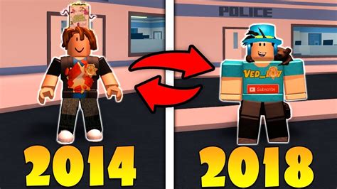 My Roblox Character Evolution 2014 2018 Youtube