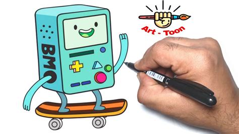 How To Draw Bmo From Adventure Time Step By Step Easy Youtube