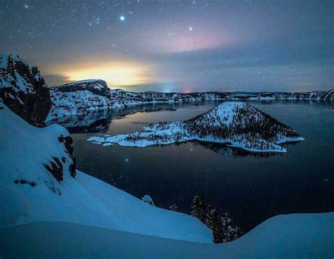 Mindblowing Starry Night Ar Crater Lake 📸 Andybest Adventure