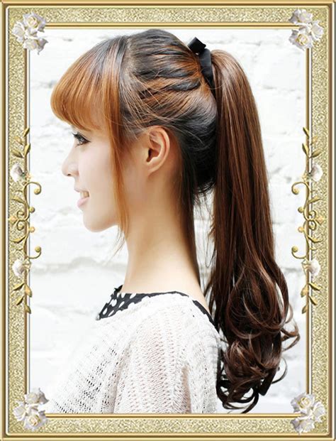 This is one of the most popular high ponytails with bangs hairstyles with long hair and braids. 26 Cute High Ponytail Hairstyles For Well-Groomed Ladies ...