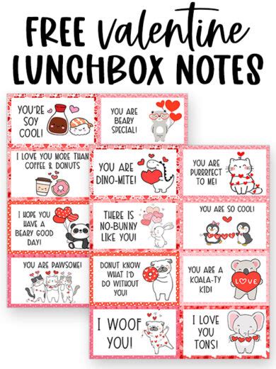 Valentine Lunch Box Notes Download Mom Envy
