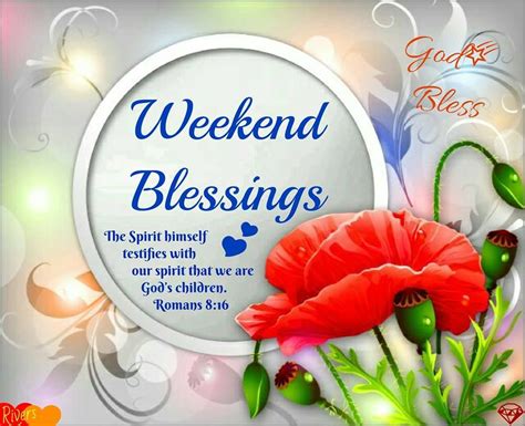Weekend Blessings Romans 816 God Bless Good Morning Happy Friday