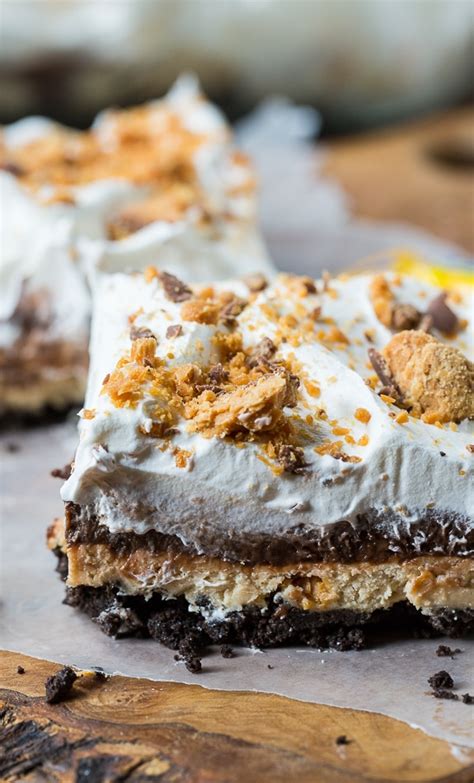 Tips for making butterfinger lush: Butterfinger Chocolate and Peanut Butter Lush - Spicy ...