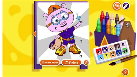 Pbs Kids Alpha Pig S Paint By Letter Best Free Baby Games For Kids