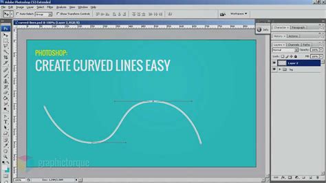This tutorial shows how to draw lines with photoshop elements. How to Draw Curved Lines in Photoshop - YouTube