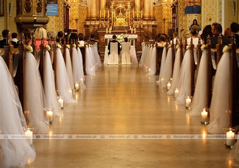 Dekoracja Kościoła Poznań Decoradopl Taper Candle Candles Wedding