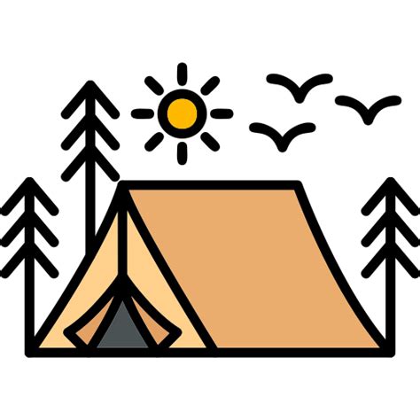 Camping Tent Free Travel Icons