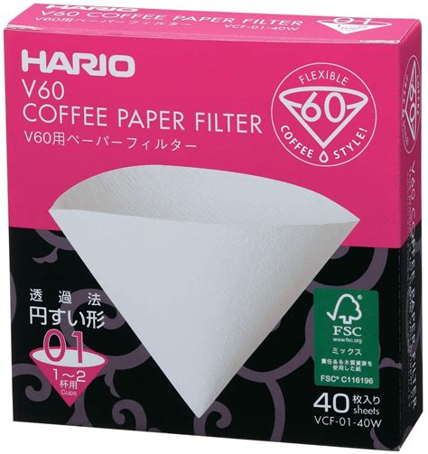 Hario europe is the official european branch of hario japan, a japanese tableware brand established in 1921. Hario V60 Size 01 Coffee Paper Filters - Crema