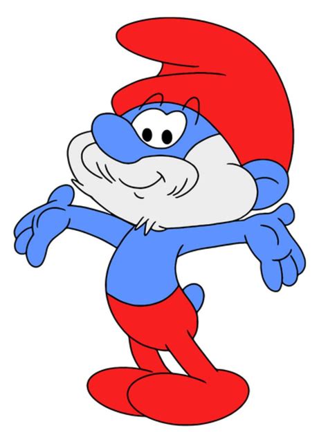 Papa Smurf By Toon1990 On Deviantart Smurfs Drawing Classic Cartoon