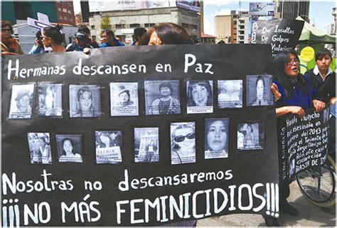 Cada Tres Días Se Registra Un Feminicidio En Bolivia Nuevo Protocolo