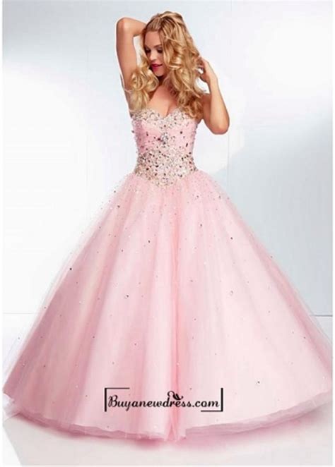 Alluring Tulle Sweetheart Neckline Floor Length Ball Gown Prom Dress