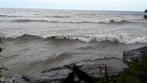 Strong Waves Lake Ontario Whiteby Youtube