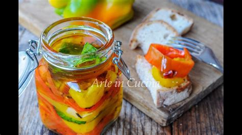 PEPERONI SOTT'OLIO RICETTA FACILE - YouTube