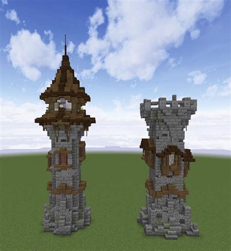 I Made Two Medieval Tower Designs Minecraft