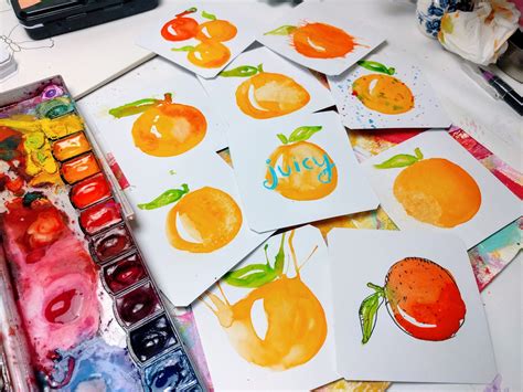 Watercolor Techniques For Beginners 9 Ways To Paint An Orange