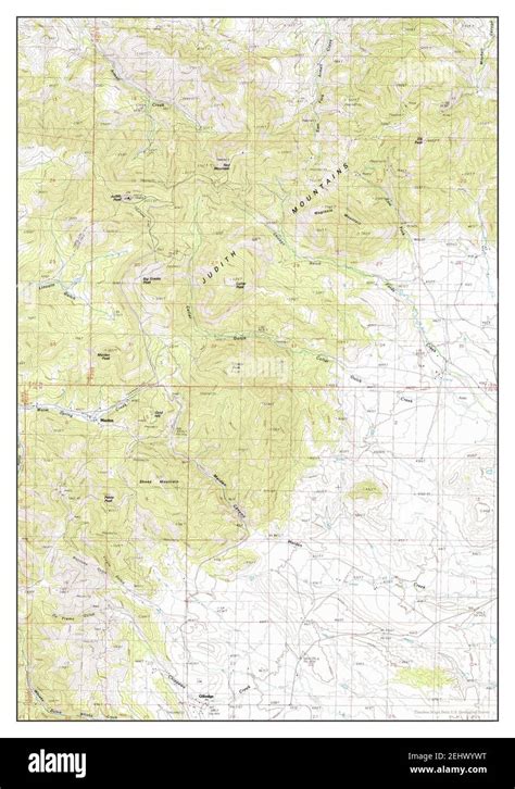 Judith Peak Montana Map 1985 124000 United States Of America By