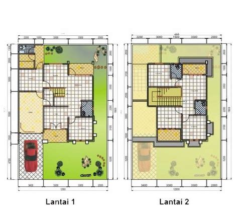 Desain rumah minimalis merupakan incaran para keluarga baru yang sedang mencari tempat tinggal. Denah Rumah Type 70 2 Lantai (Dengan gambar) | Denah rumah ...