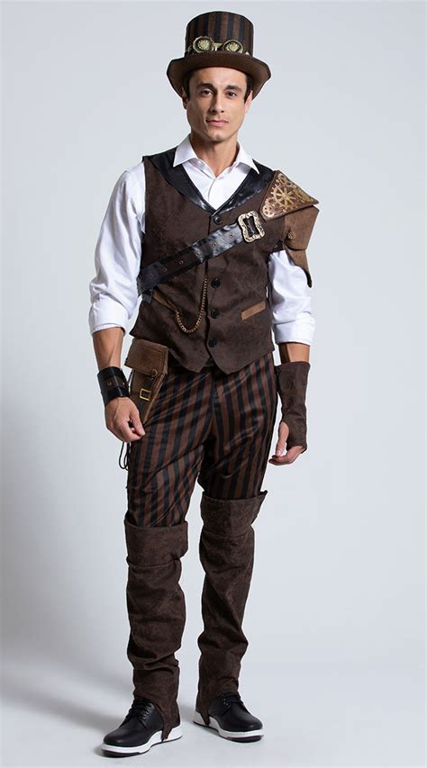 Men S Steampunk Adventurer Costume Men S Steampunk Costume Men S Victorian Costume