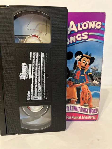 VHS DISNEYS SING Along Songs Mickeys Fun Songs Beach Party At Walt Disney World PicClick CA