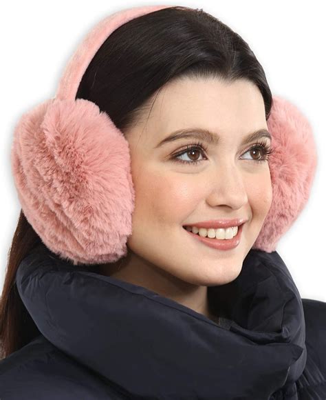Cute Fluffy Fur Ear Muffs Rabbit Ears Fruit Ear Warmers Covers Warm
