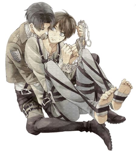 Attack On Titan Eren And Levi Kiss