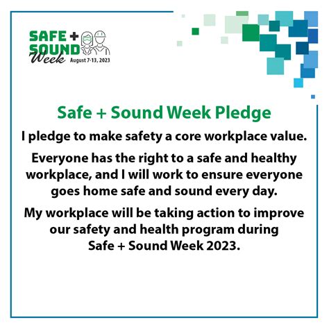 Safe Sound Week Plan Your Events Occupational Safety And Health