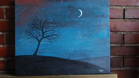 Night Sky Painting Lesson Part 1 Night Sky Painting Watercolor
