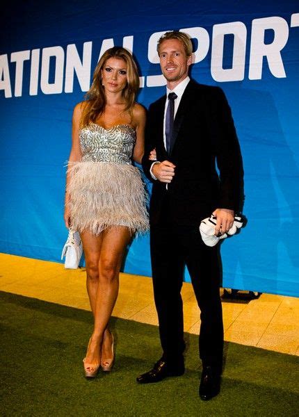 Oksana Andersson And Christian Wilhelmsson Beautiful People Man United Sequin Skirt