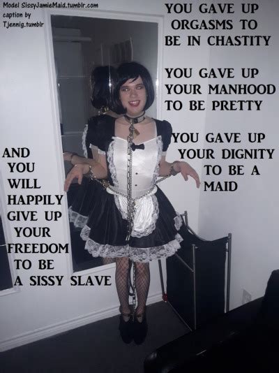 Captioned Submission Of Sissy Jamie Maid You Can See More Of Her At