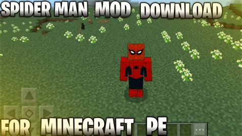 Spider Man Mod Download For Minecraft Pe Youtube